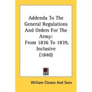 addenda to the general regulations and o
