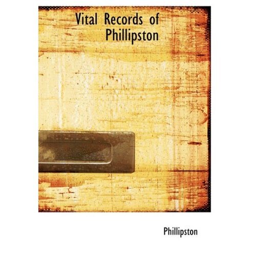 vital records of phillipston (large print edition) portada vital records of phillipston (large print edition)